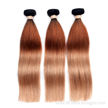 factory wholesale real 100% human hair extensions 1b-30-27 peruvian hair virgin